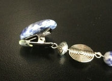 Load image into Gallery viewer, Sodalite with Agate Pendant Clip-On by Boho Bling
