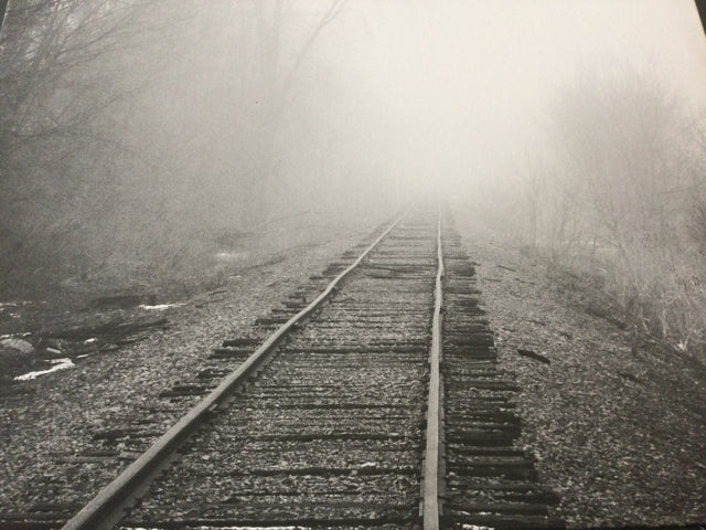 Foggy Railroad Track Photography by Genna Card
