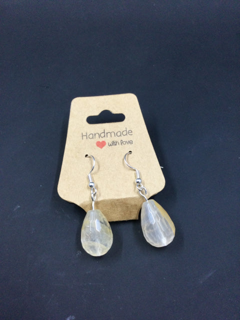 Golden Healer Sterling Silver Hook Earring by Integrity Crystal Creations