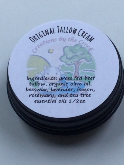 Original Tallow Cream, 1/2oz by Creations by the Creek
