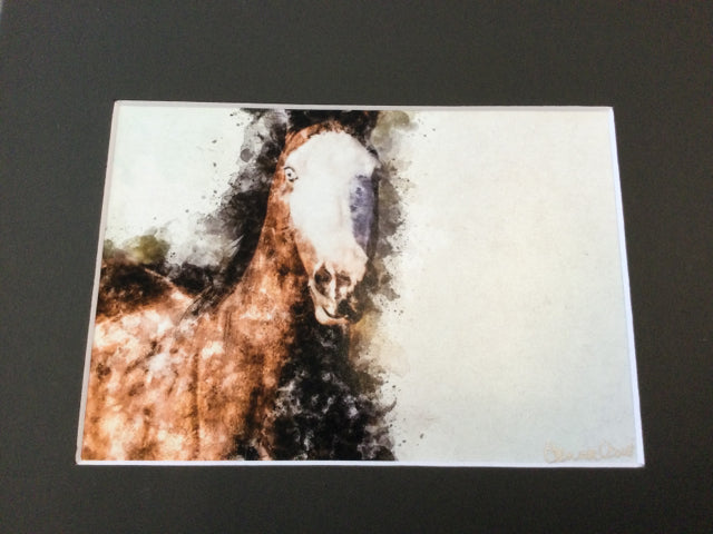 Watercolor Horse Photography by Genna Card