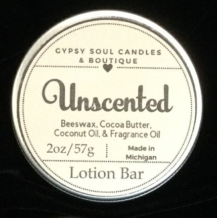 Unscented Lotion Bar by Gypsy Soul