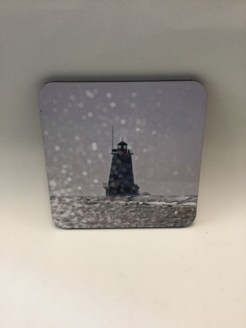 Lighthouse Photography Coaster by Genna Card