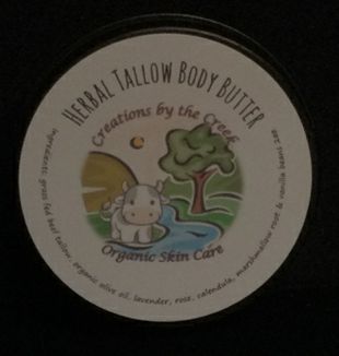 Herbal Tallow Body Butter, 2oz by Creations by the Creek