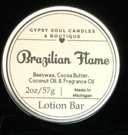 Brazilian Flame Lotion Bar by Gypsy Soul