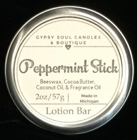 Peppermint Stick Lotion Bar by Gypsy Soul