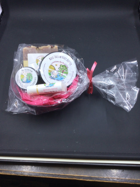 Rose Tallow Gift Basket  by Creations by the Creek