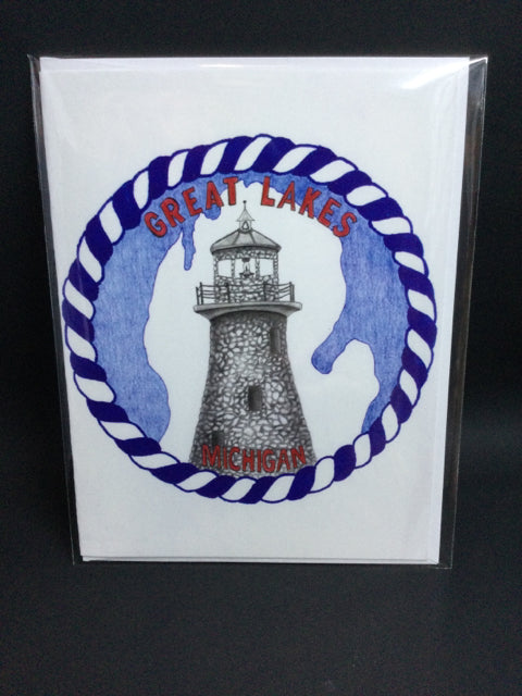 Lighthouse card by Studio in the Pines