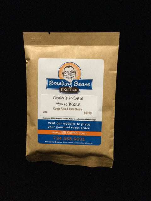Craig's Private House Blend Breaking Beans Coffee