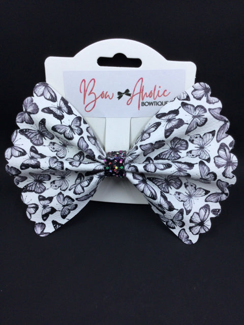 Black Butterfly Bow Barrettte by Bow-Aholic